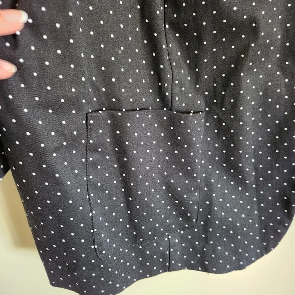 Briggs New York plus size blazer jacket polka dot 24W NWT - Picture 5 of 7